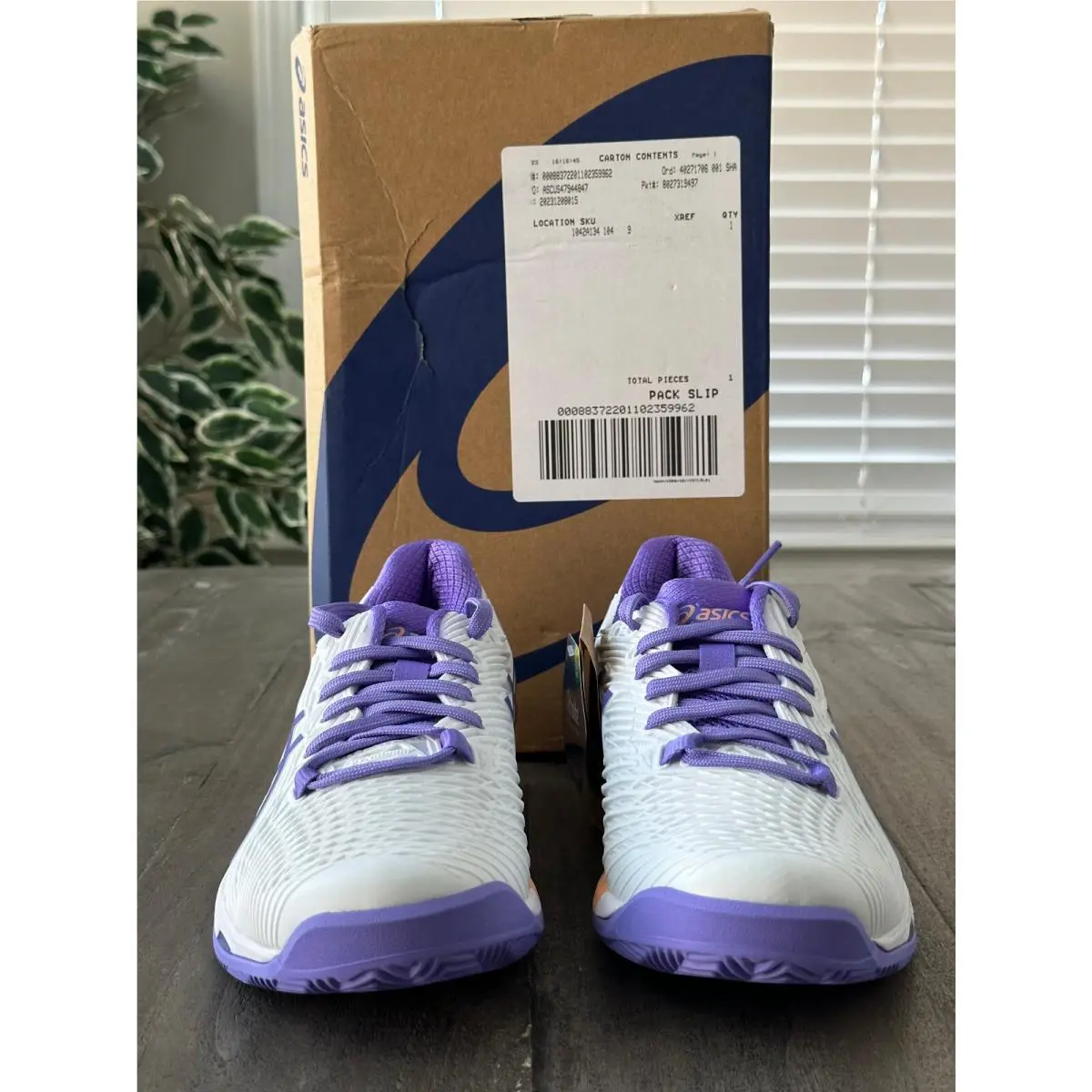 Asics shoes - ASICS Wmns Solution Speed FF 2 - 1042A136-104 - White/Amethyst (UPC: 196074600298) 3