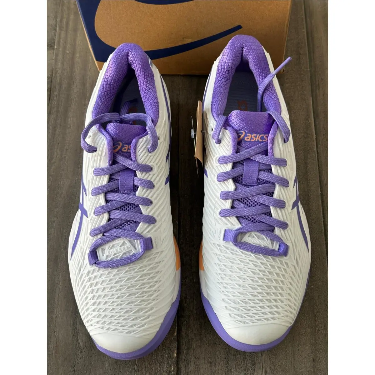 Asics shoes - ASICS Wmns Solution Speed FF 2 - 1042A136-104 - White/Amethyst (UPC: 196074600298) 4