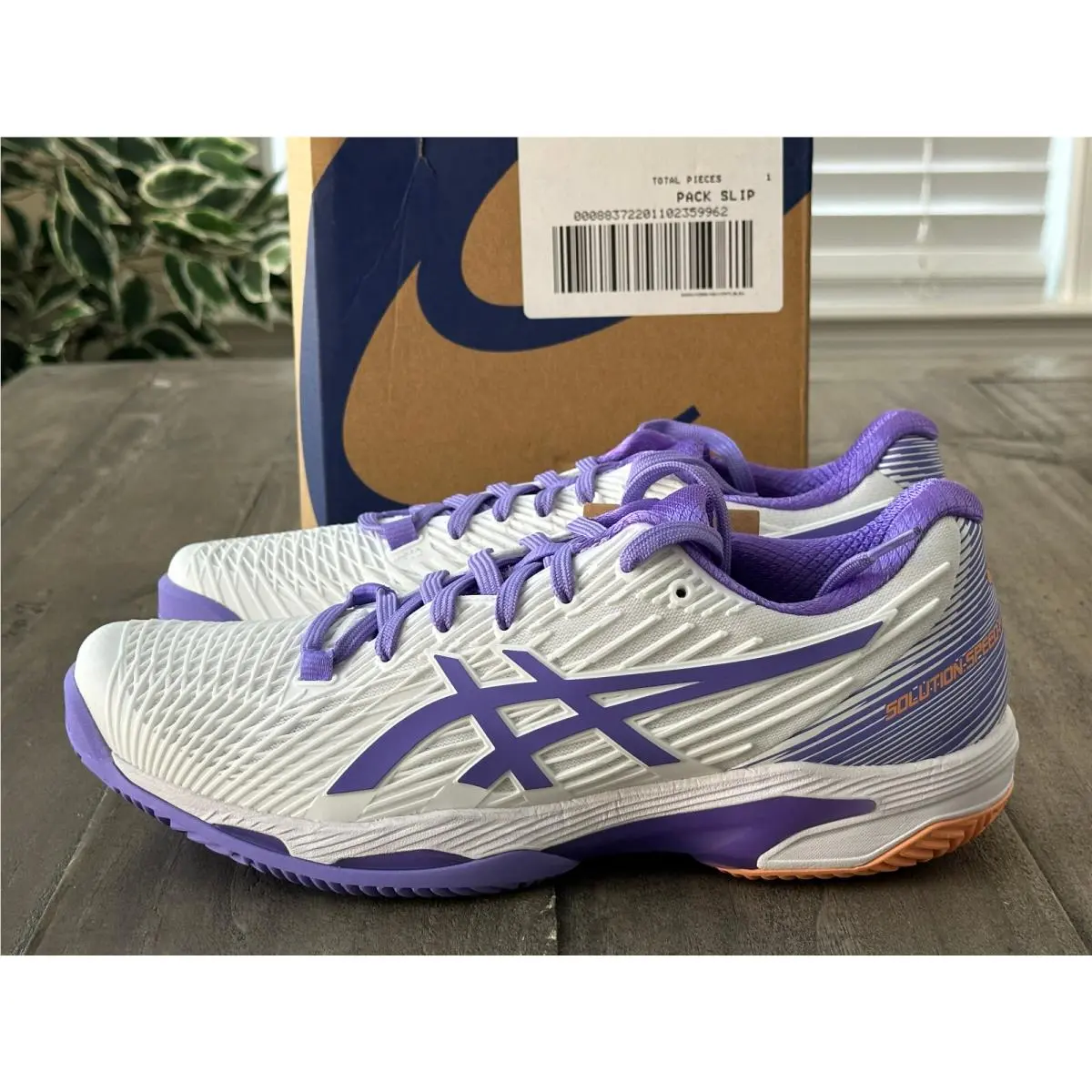 Asics shoes - ASICS Wmns Solution Speed FF 2 - 1042A136-104 - White/Amethyst (UPC: 196074600298) 6