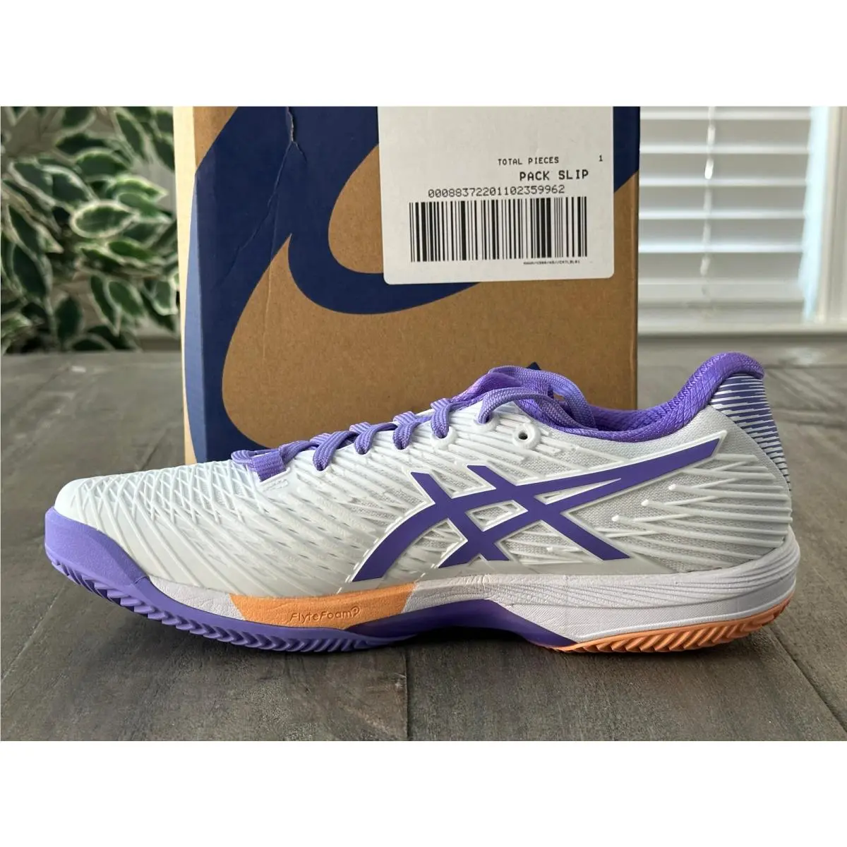Asics shoes - ASICS Wmns Solution Speed FF 2 - 1042A136-104 - White/Amethyst (UPC: 196074600298) 7