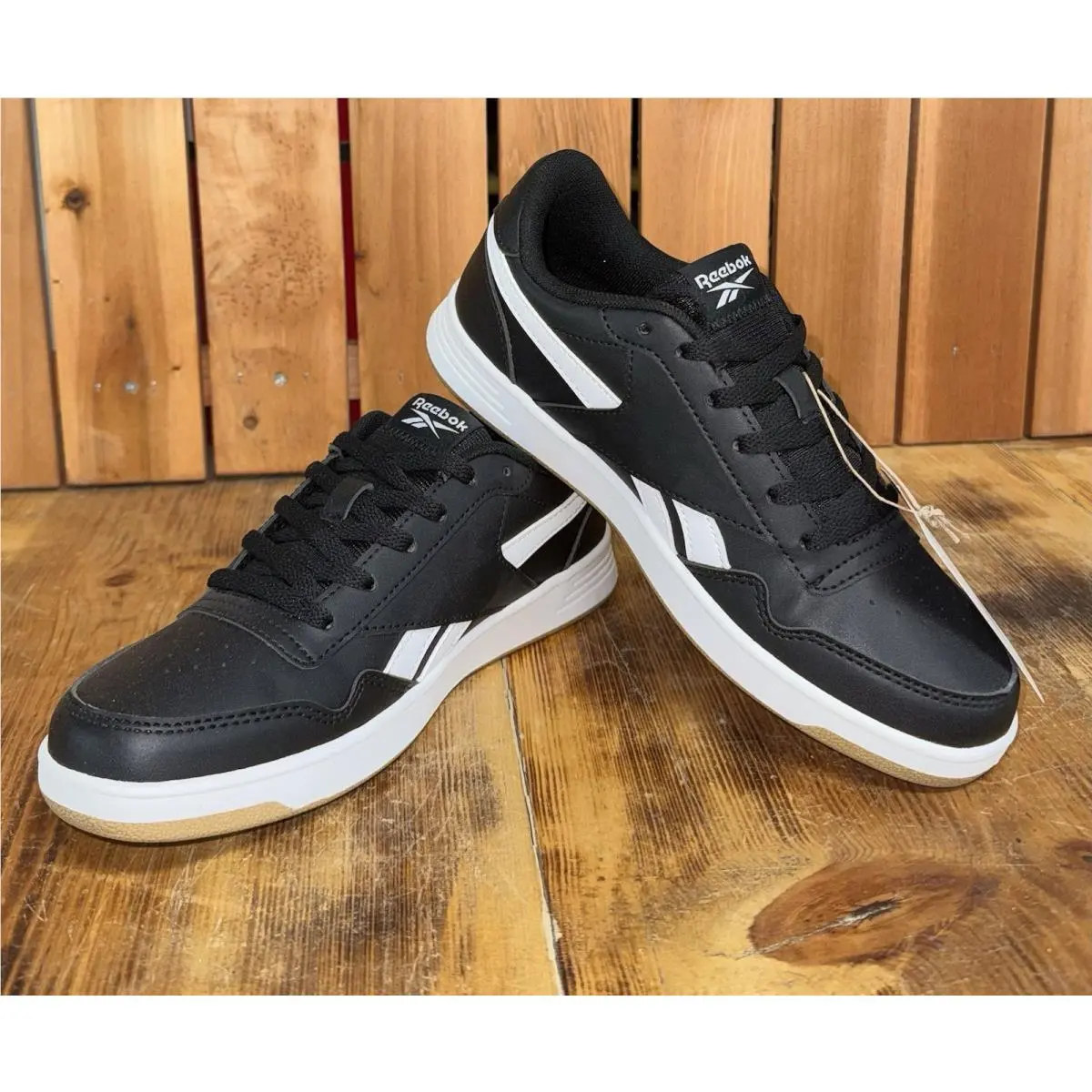 Reebok Court Advance Big Kid Boys Sneakers Black/white Sz 4.5