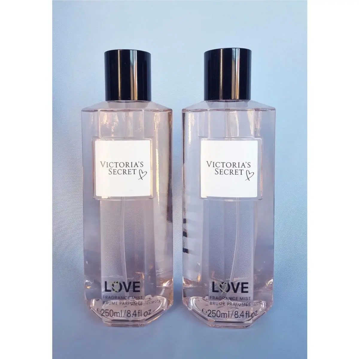 Victoria`s Secret Love Fragrance Body Mist/spray 8.4 OZ Each Lot OF 2