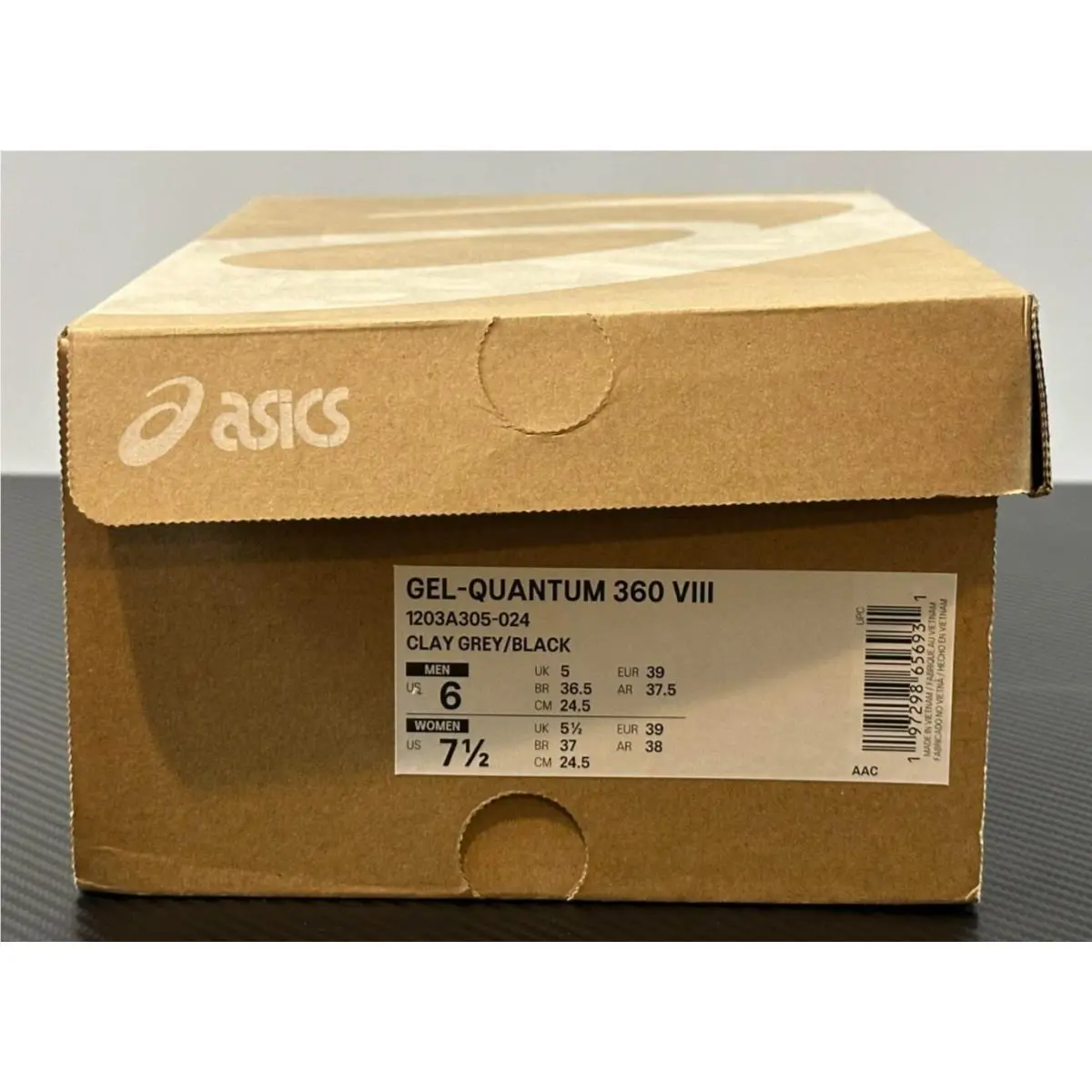 Asics shoes - GEL-QUANTUM 360 VIII - VIII - 1203A305-0 - Clay Grey/Black (UPC: 197298656931) 13