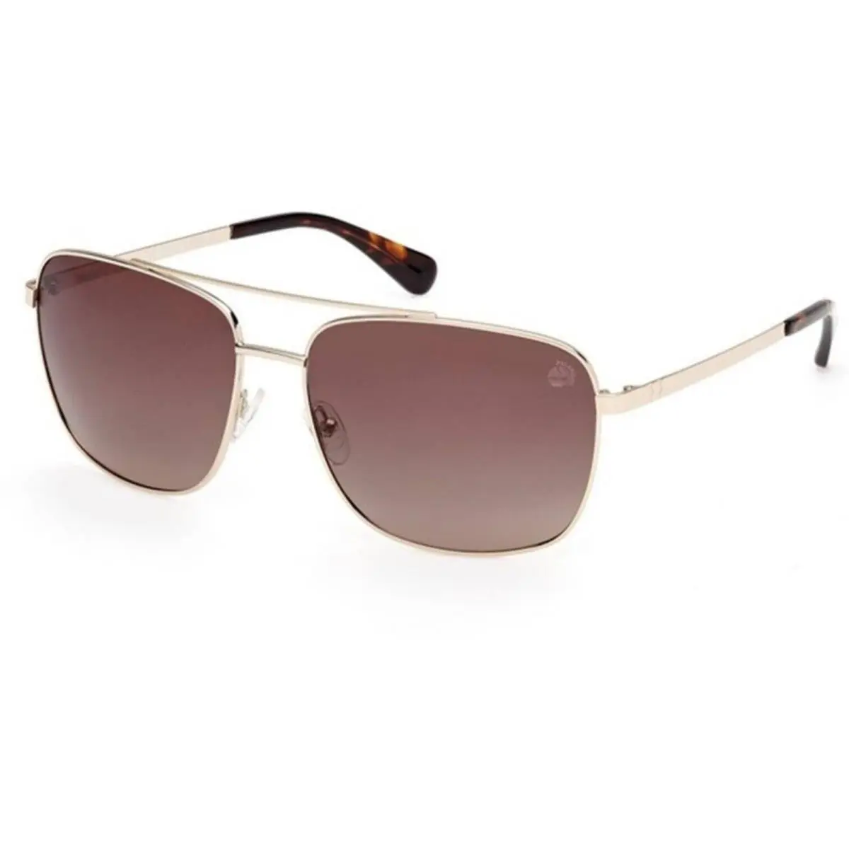 Timberland Men`s Sunglasses Gold Metal Navigator Full Rim Frame TB00044 6532H