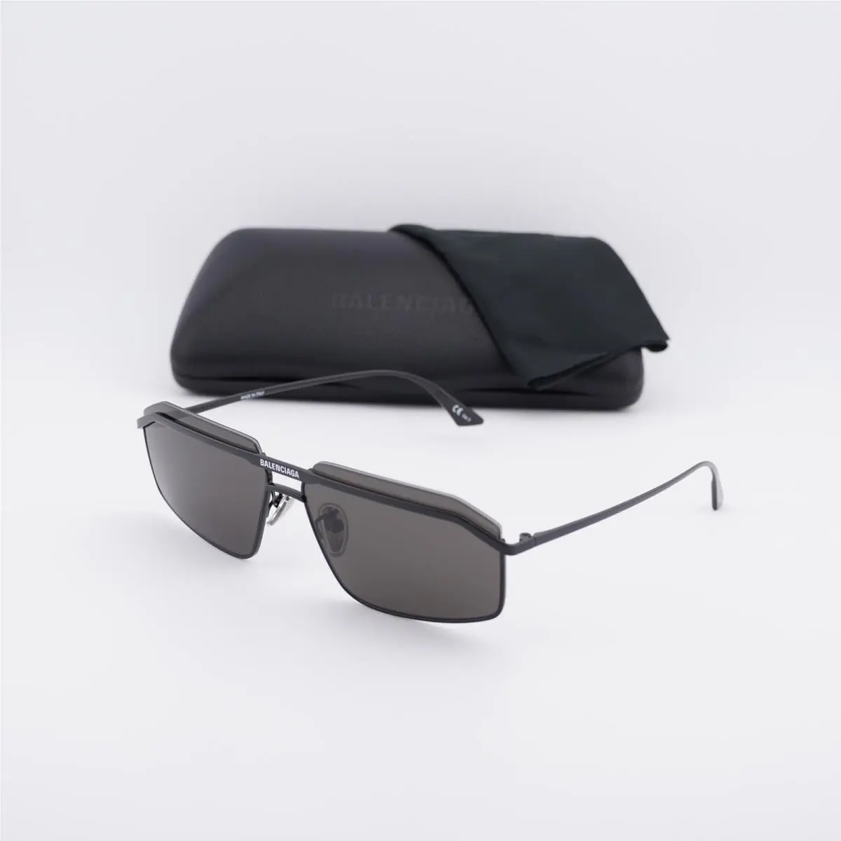 Balenciaga BB0139S 001 Black/grey 64-14-140 Sunglasses
