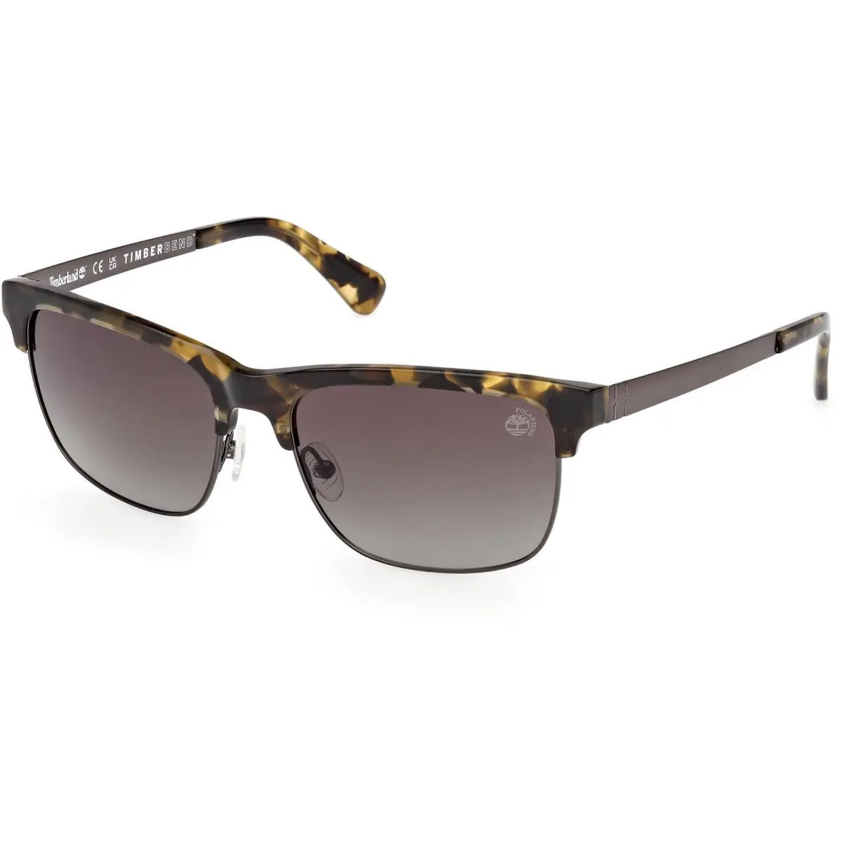 Timberland Men`s Sunglasses Coloured Havana Square Full Rim Frame TB00063 6055D