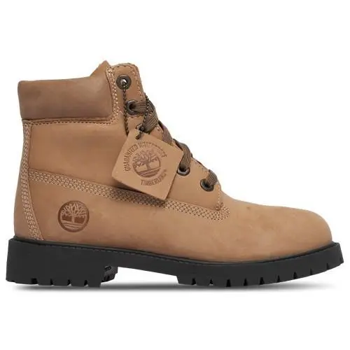 Big Kid`s Timberland Premium 6 Lace Medium Beige Nubuck TB0A6BET EN3 Youth 6.5