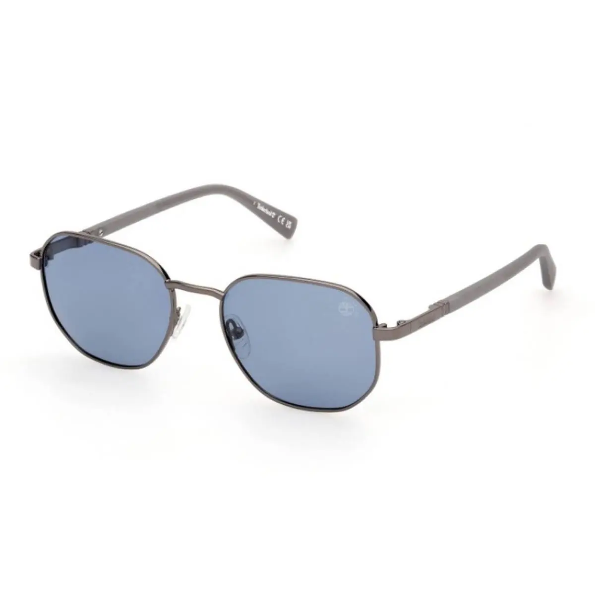 Timberland Men`s Sunglasses Shiny Dark Nickeltin Full Rim Frame TB00018 5306D