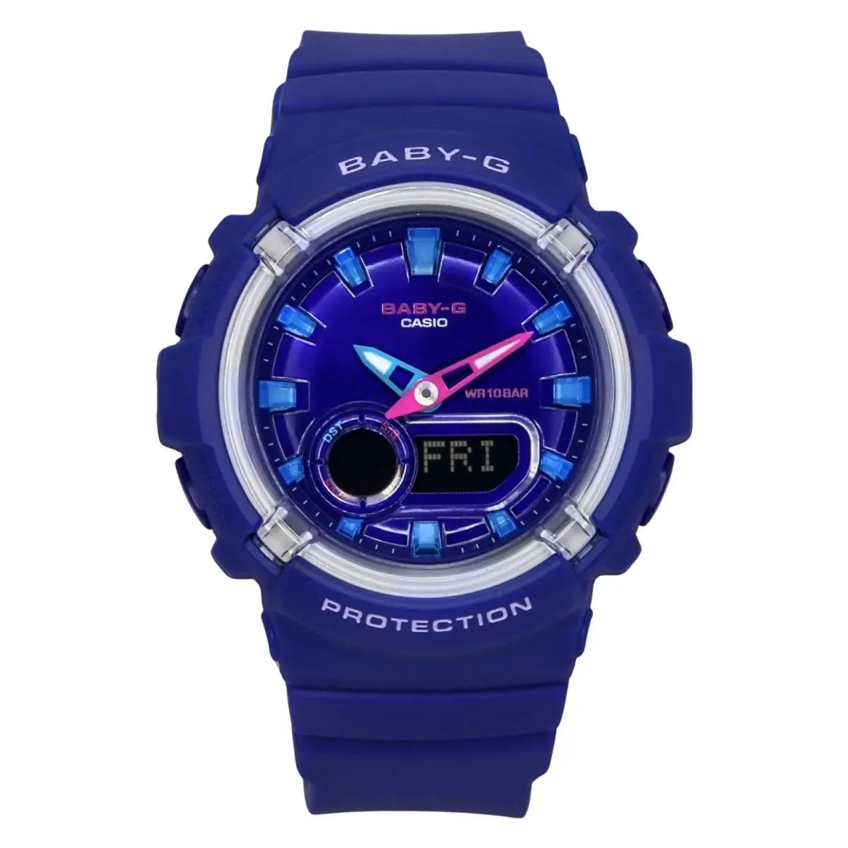 Baby-g Blue Dial Quartz Sports 100M Resin Strap Women`s Watch BGA-280DN-2A by Casio