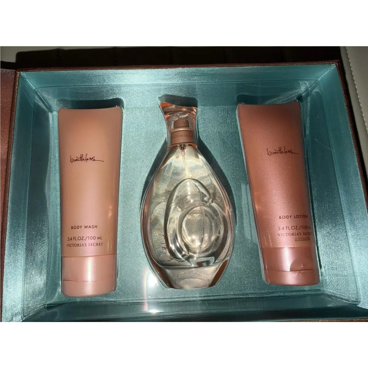 Vtg Breathless by Victoria`s Secret Parfum - 2.5 Oz/lotion Body Wash Rare