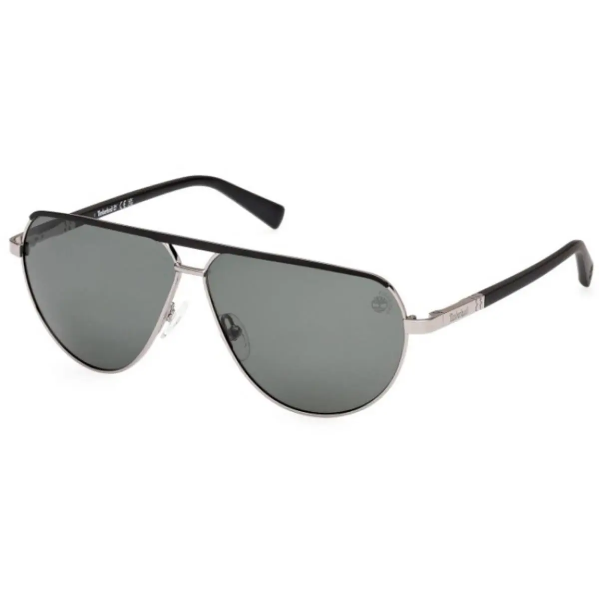 Timberland Men`s Sunglasses Shiny Gunmetal Metal Navigator Frame TB00028 6108R