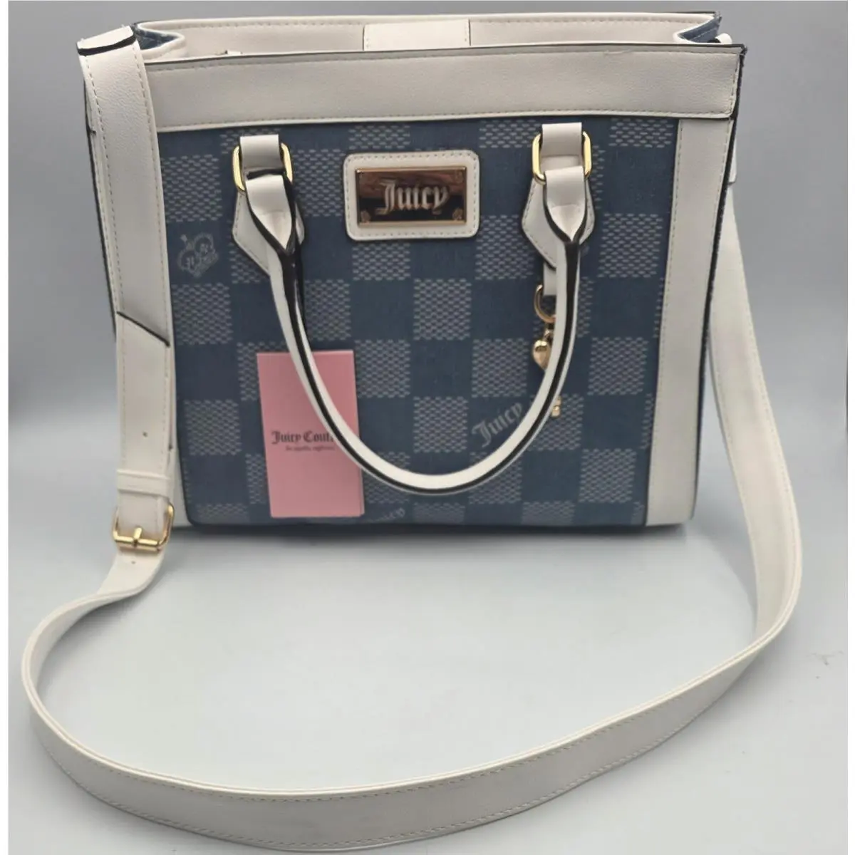 Juicy Couture Miss Independent Denim Tote Bag in Medium Wash w/ Tags