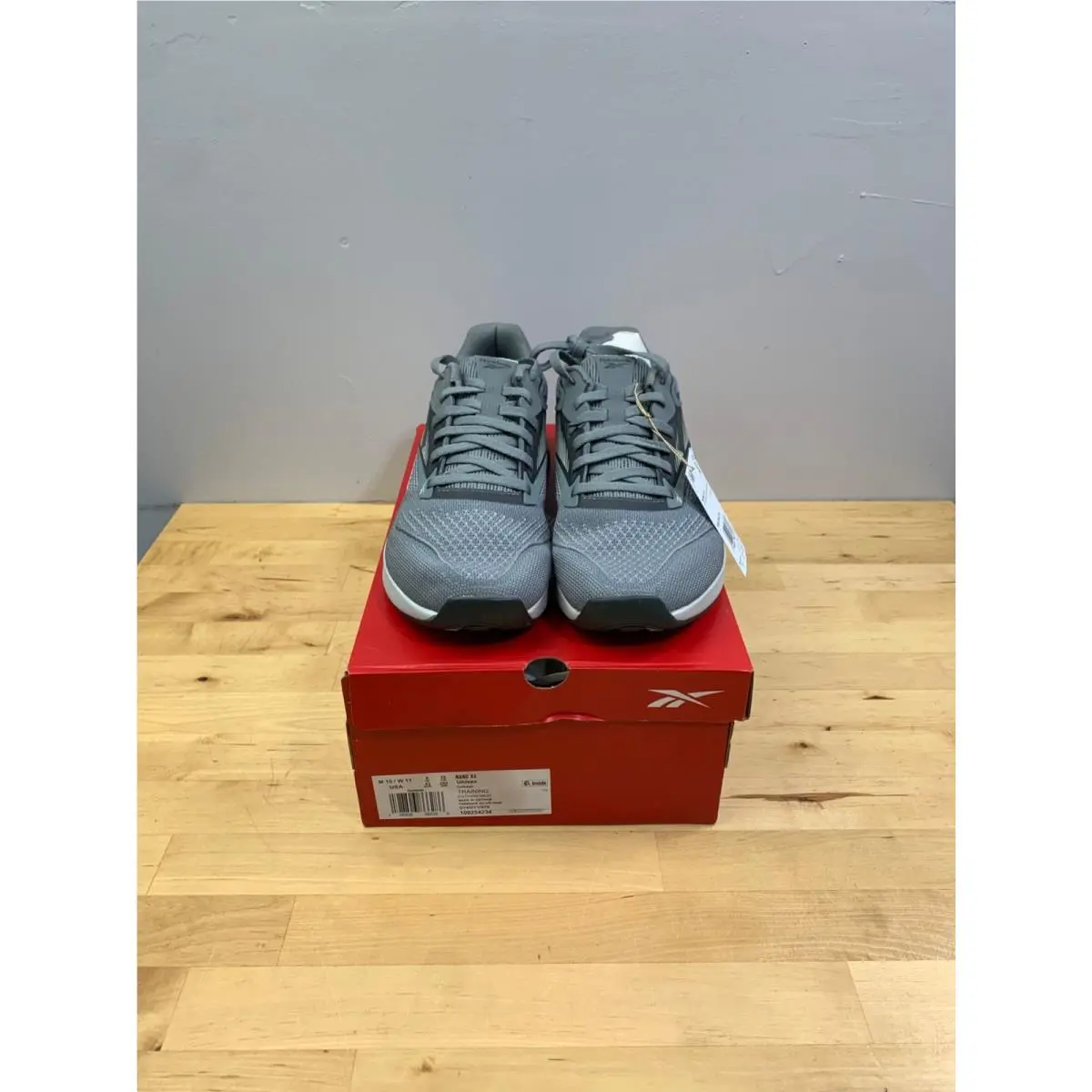 Reebok Nano X4 Gray Crossfit Training M 10 W 11 UK 9 Eur 43 CM 29