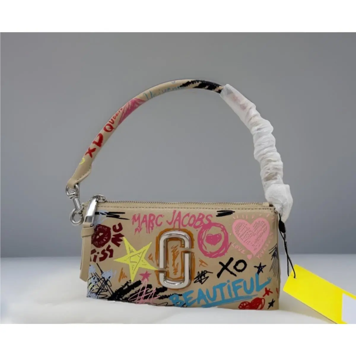 Marc Jacobs The Punk Scribble Vibrant Print Snapshot Convertible Bag