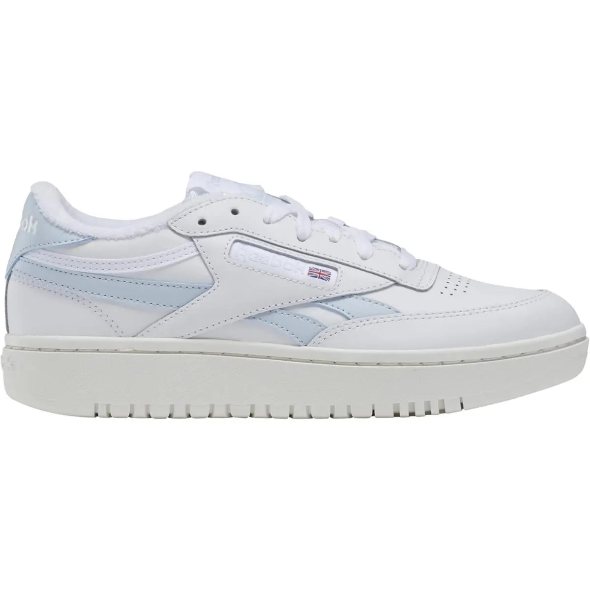 Reebok Club C Double Revenge Women`s White/feel Good Blue Shoes Size 10.5