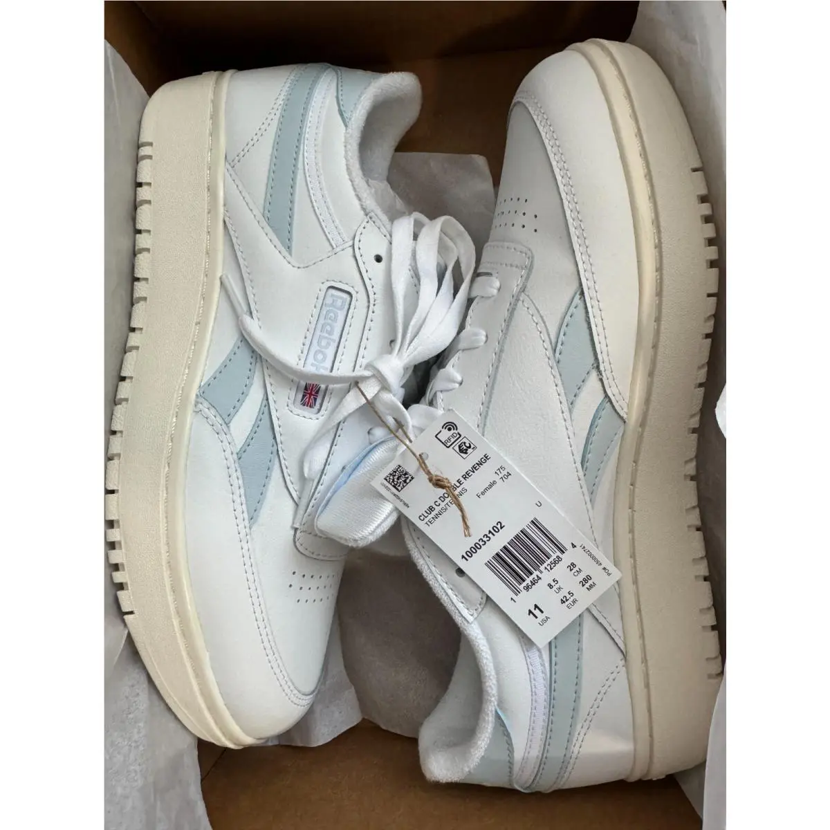 Reebok shoes - Reebok Club C Double Revenge 100033102 - 100033102 - White (UPC: 196464125707) 0
