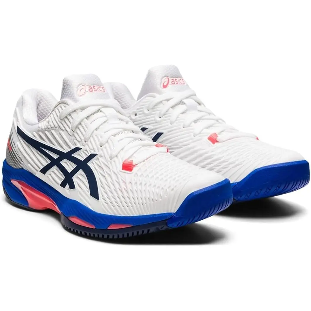 Asics Solution Speed FF Women`s Tennis Shoe White/peacoat US 6.5 M