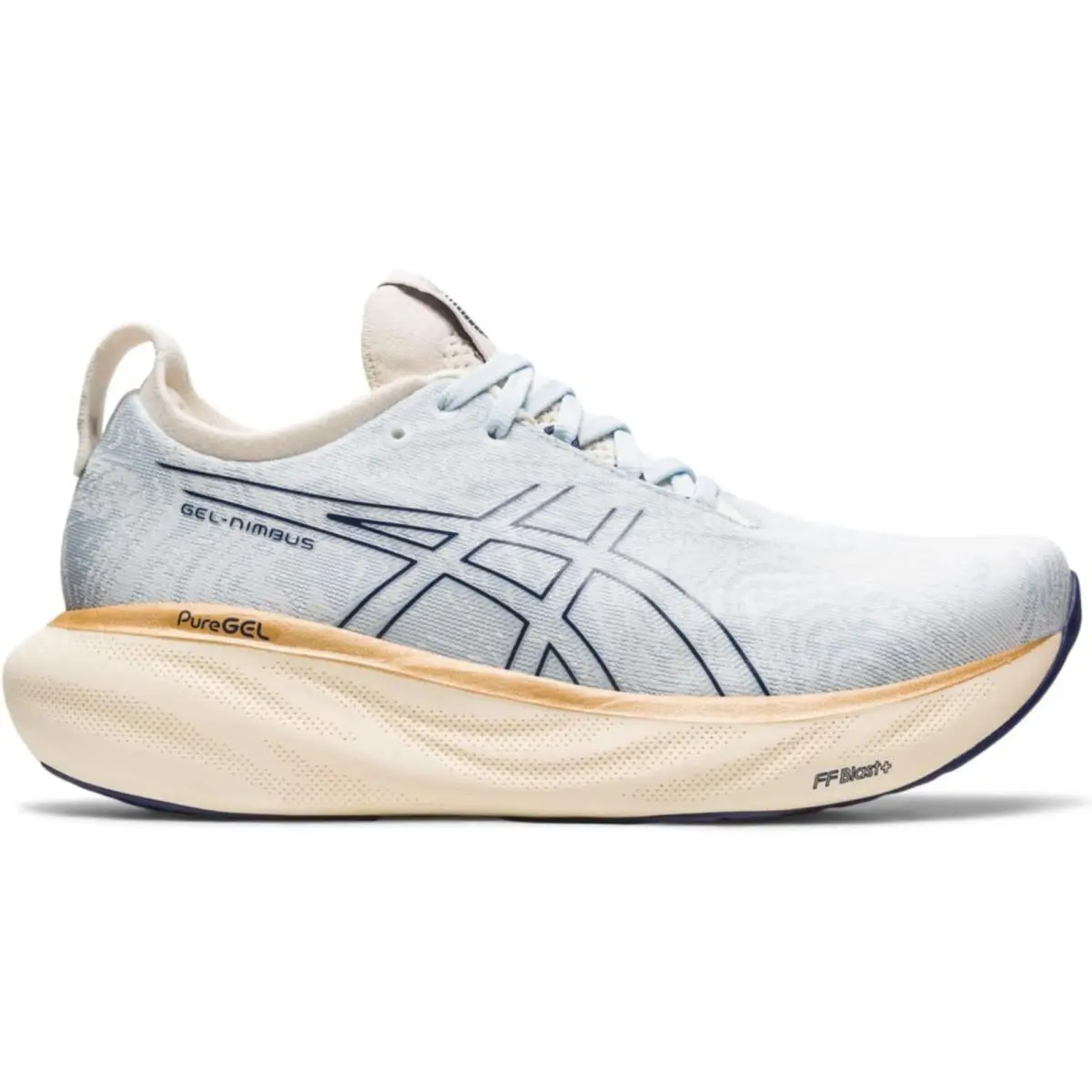 Asics Women`s Gel-nimbus 25 Running Shoes 12 US Sky/cream Rare