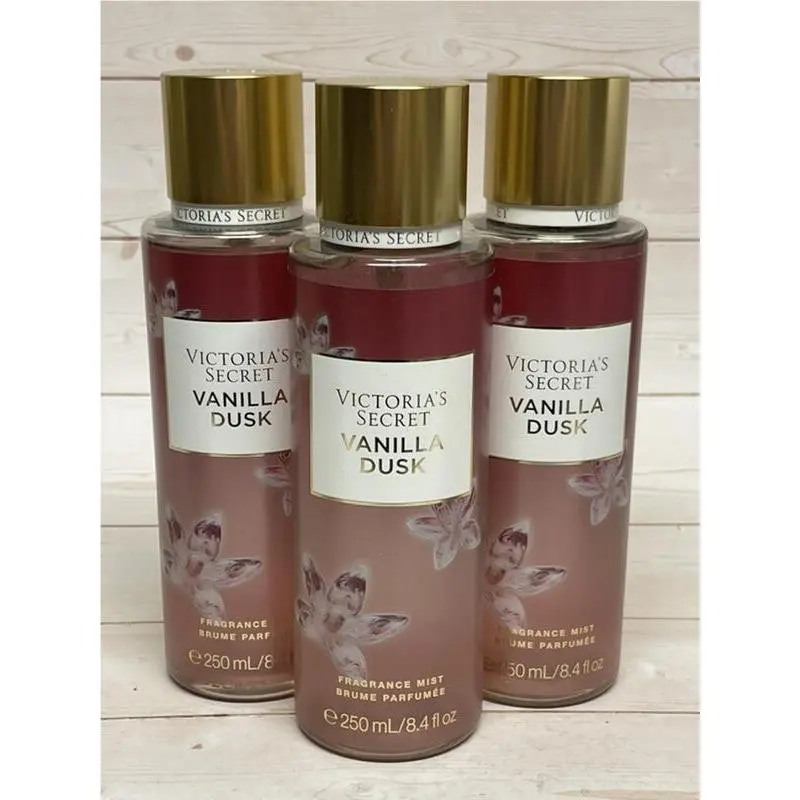 Victoria`s Secret Vanilla Dusk Fragrance Mist 8.4oz x3