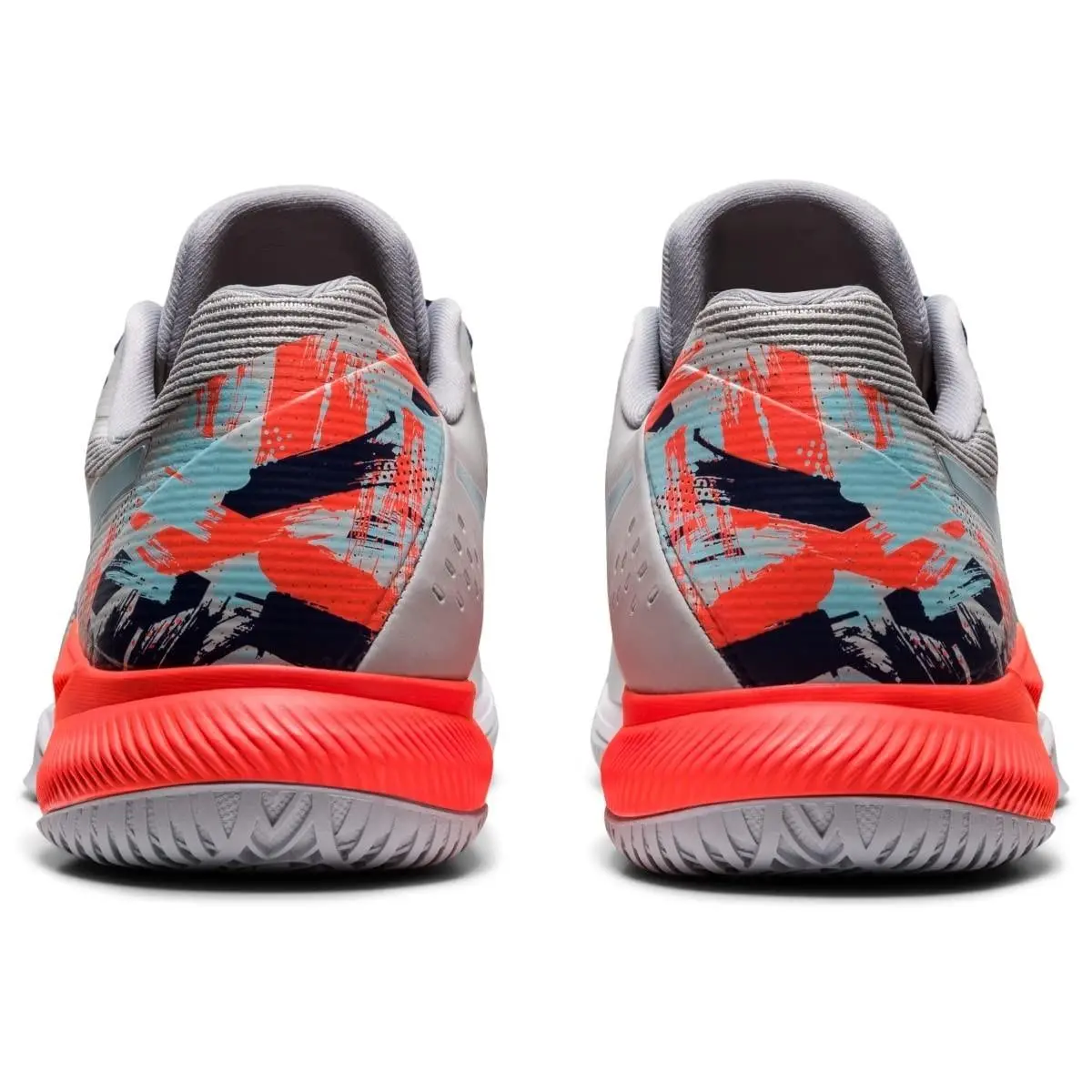 Asics shoes - ASICS GEL-Tactic - 10171A072960 - Glacier Grey/Sunrise RED 3