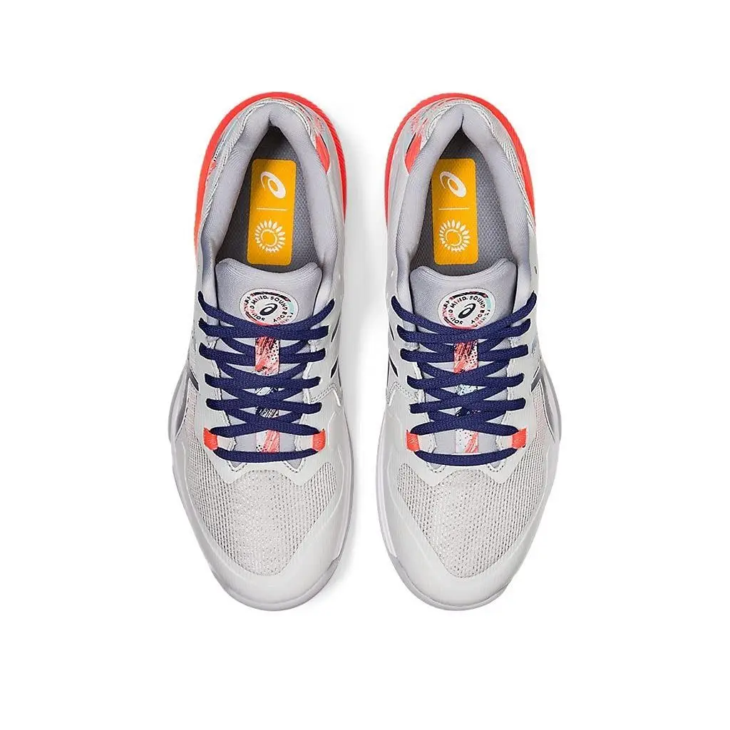 Asics shoes - ASICS GEL-Tactic - 10171A072960 - Glacier Grey/Sunrise RED 4
