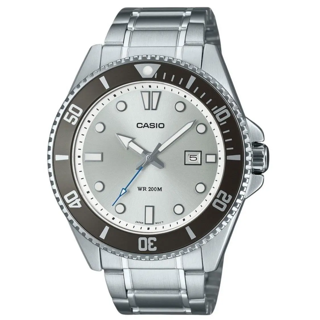 Standard Silver Dial Quartz Sports 200M MDV-107D-7AV Men`s Watch by Casio