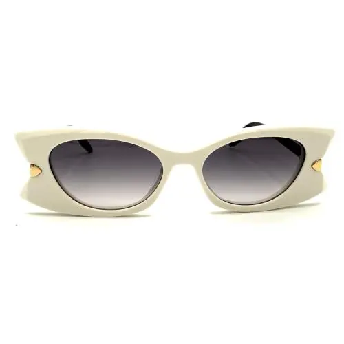 Christian  butterfly S2I 95A1 Cream/black Sunglasses 52-16-145 by Dior