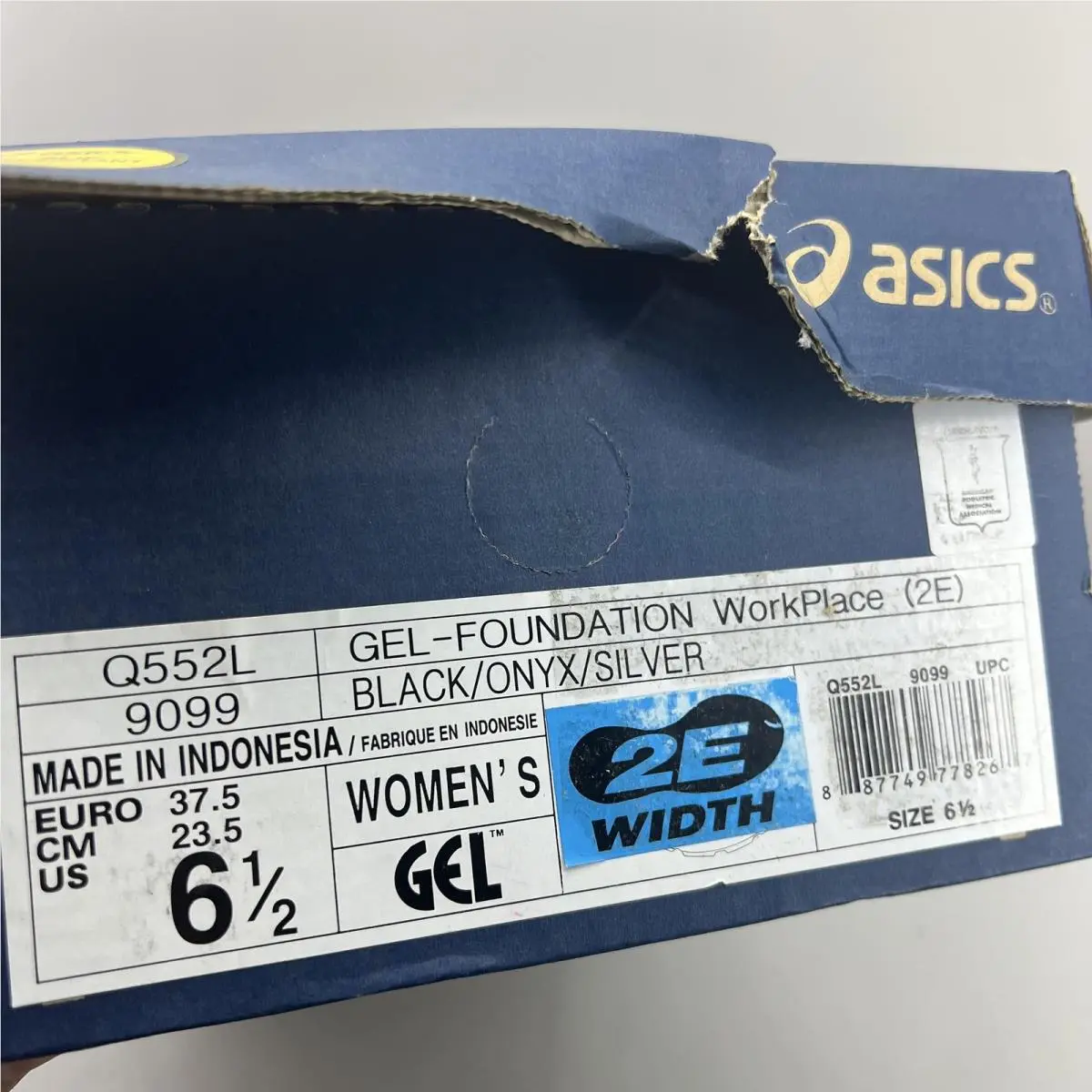 Asics shoes - ASICS GEL-Foundation WorkPlace (2E) - WorkPlace - Q552L - Black 6