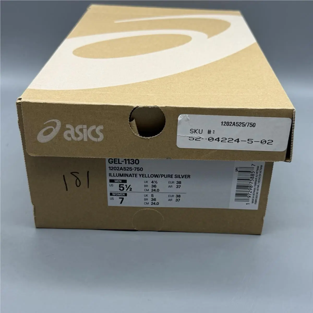 Asics shoes - ASICS GEL-1130 - 1202A525-750 - Illuminate Yellow/Pure Silver (UPC: 0197298758857) 13