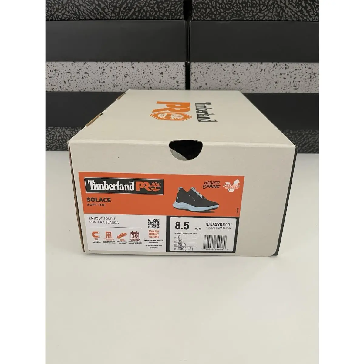 Timberland shoes - Timberland PRO Solace MAX Soft Toe Slip-On - TB0A5YQB001 - Black/Blue (UPC: 0196249849484) 4