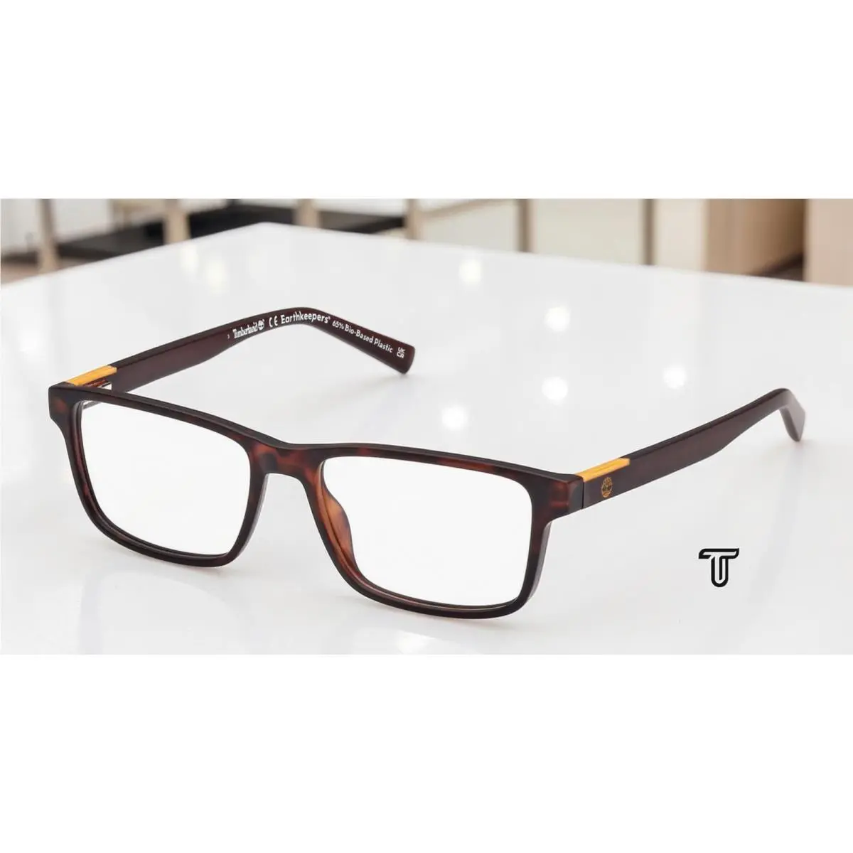 Timberland TB1797 052 Injected Dark Havana 55 mm Men`s Eyeglasses