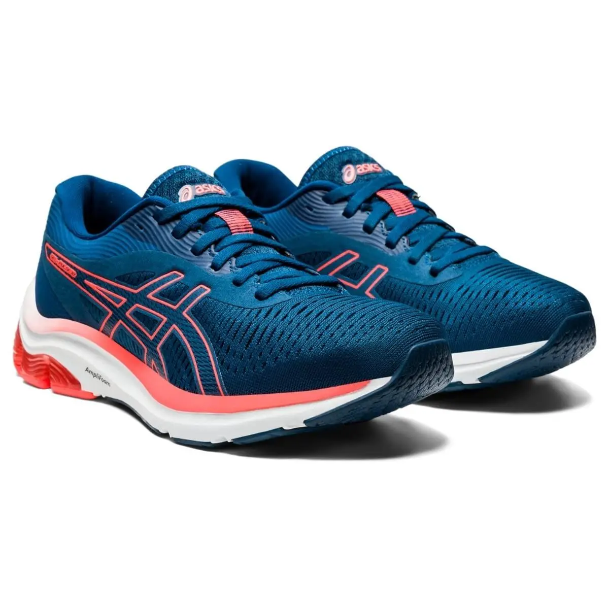 Asics Gel Pulse 12 Women`s Running Shoes Size 8.5 Wide Mako Blue/mako Blue