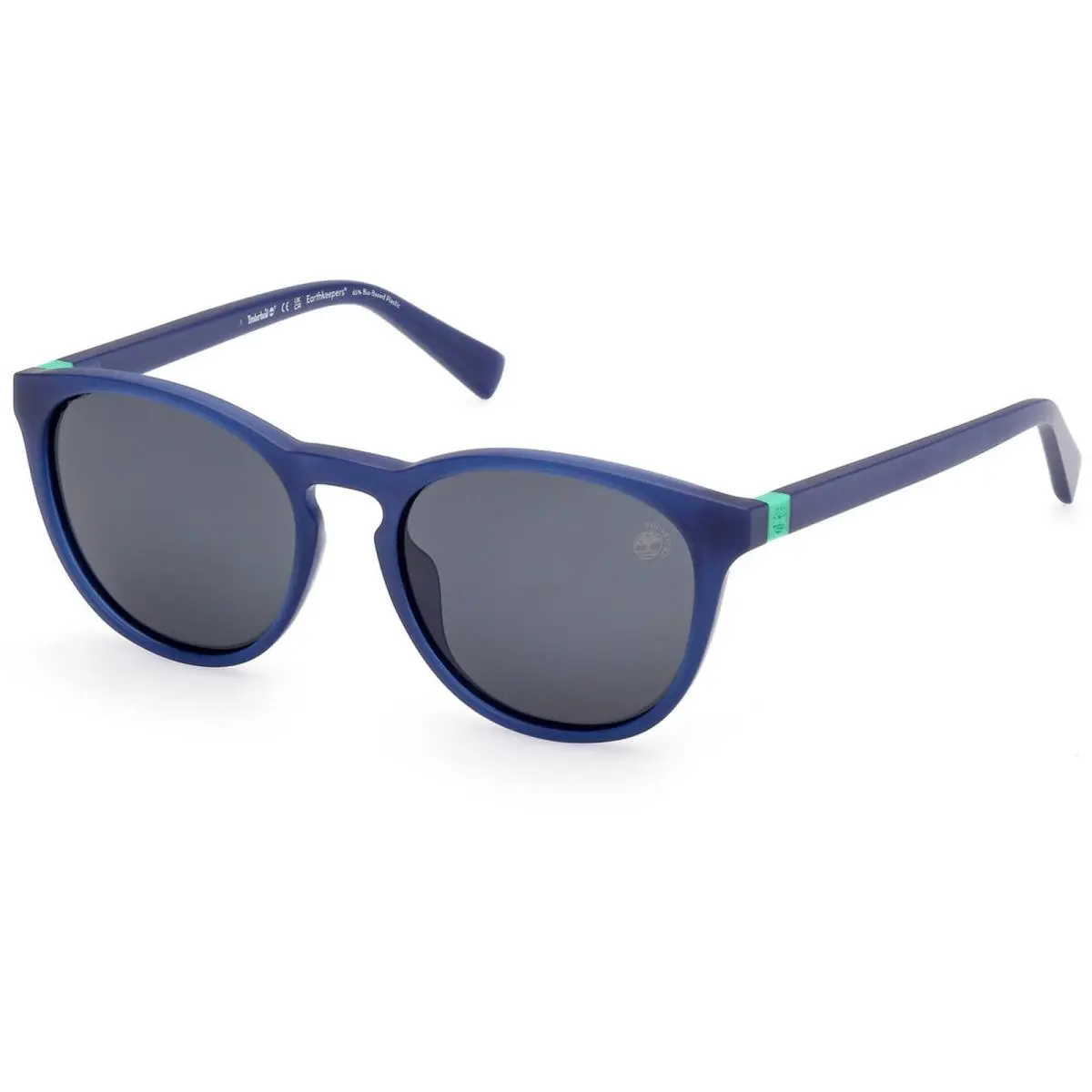 Timberland Kid`s Sunglasses Matte Blue Acetate Round Full Rim TB00049 5191D
