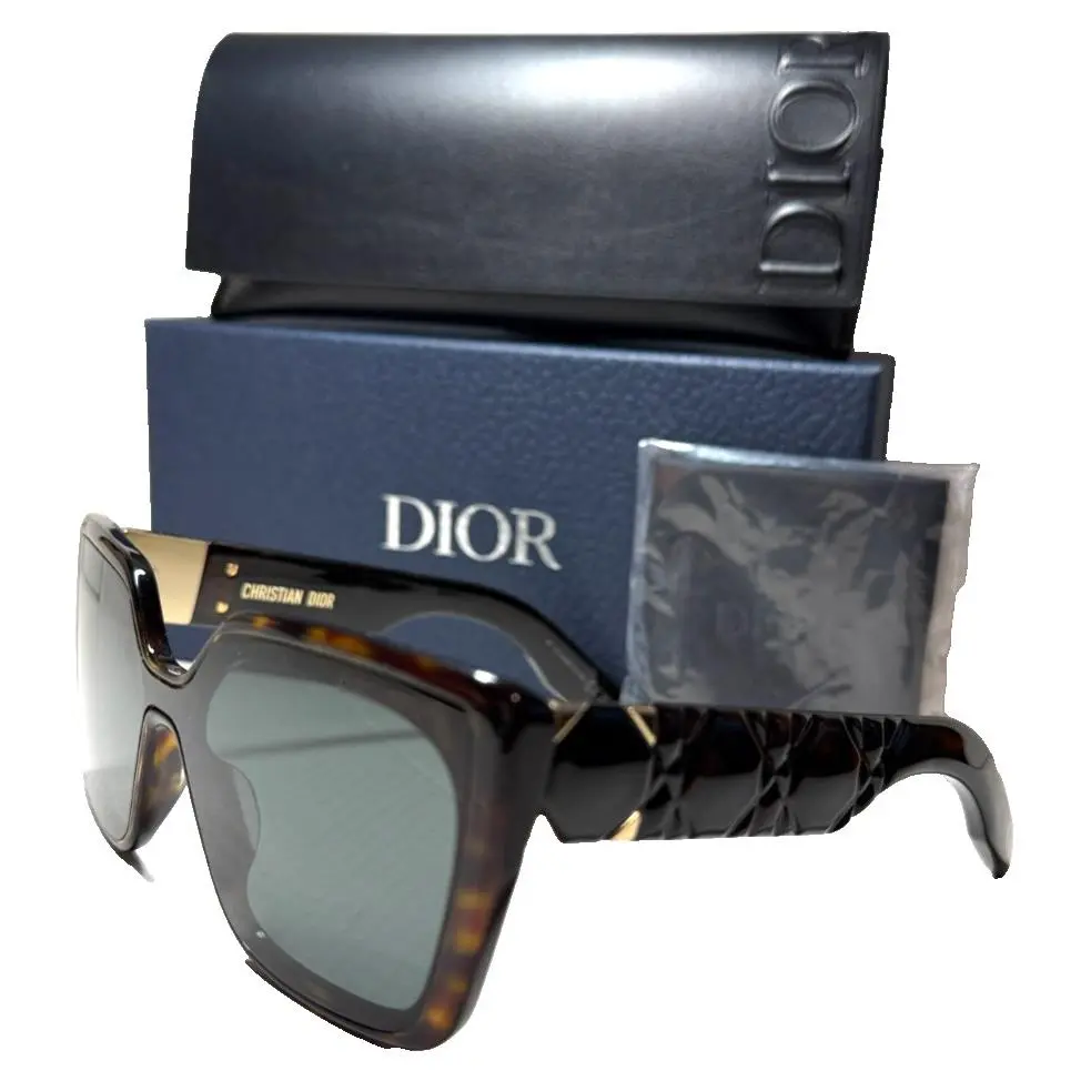 Christian Dior Lady 95.22 S2I 20C0 Havana/green Lens Sunglasses 130-0