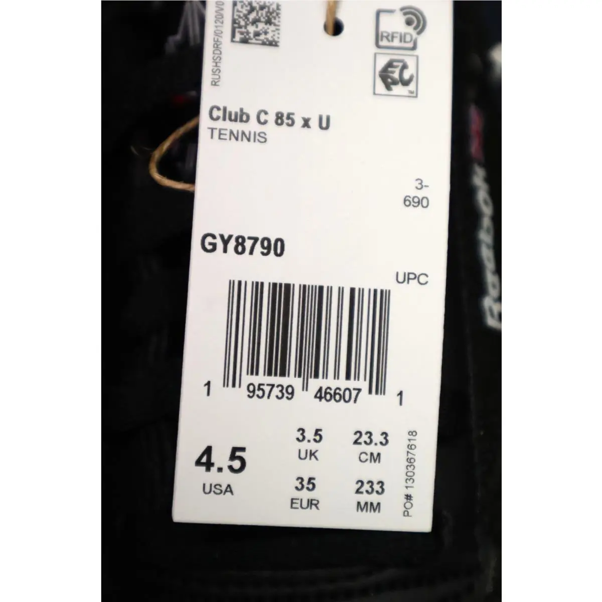 Reebok shoes - Club C 85 X U - Black 8