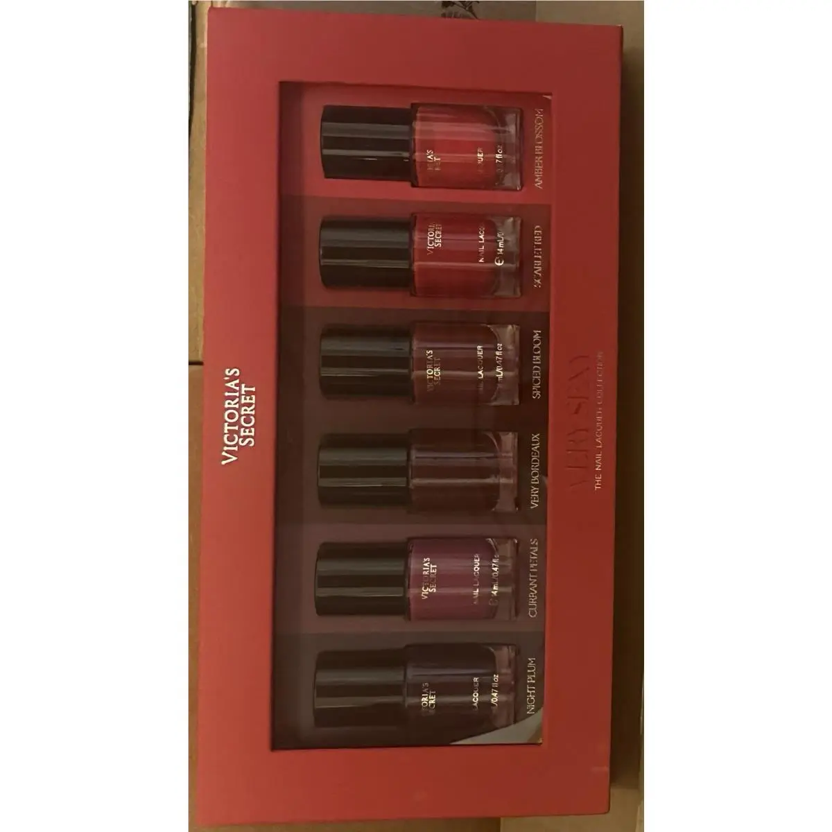 Victorias Secret Nail Polish Collection Gift Set Red Hues Assorted Colors 6pcs