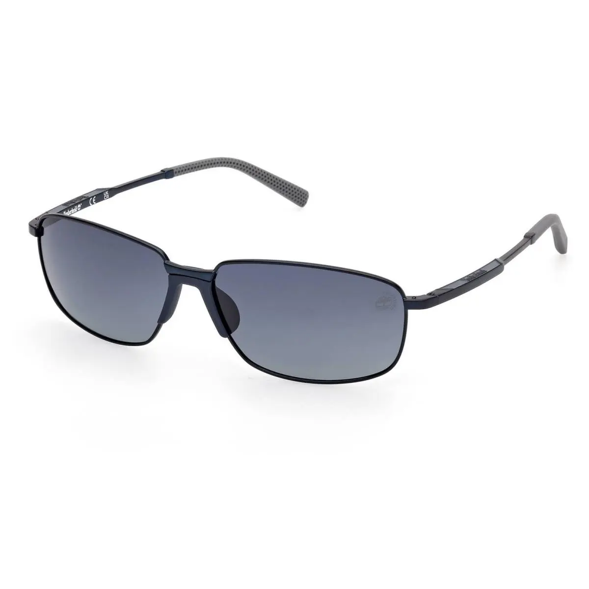 Timberland Men`s Sunglasses Matte Blue Metal Rectangular Frame TB00041 6191D