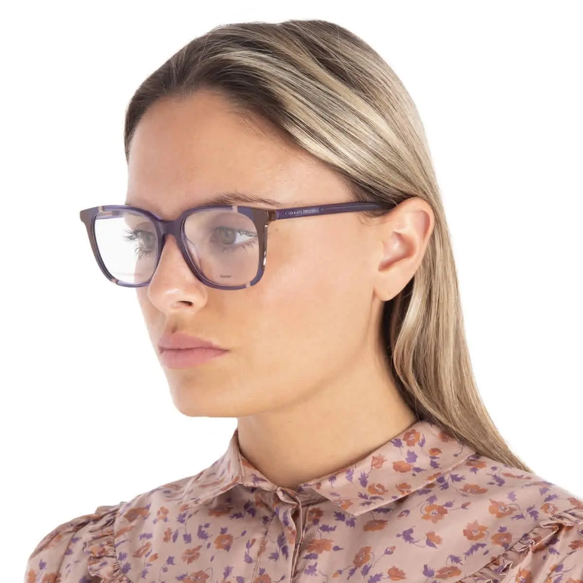 Carolina Herrera Demo Square Ladies Eyeglasses CH 0065 0E53 52 CH 0065 0E53 52