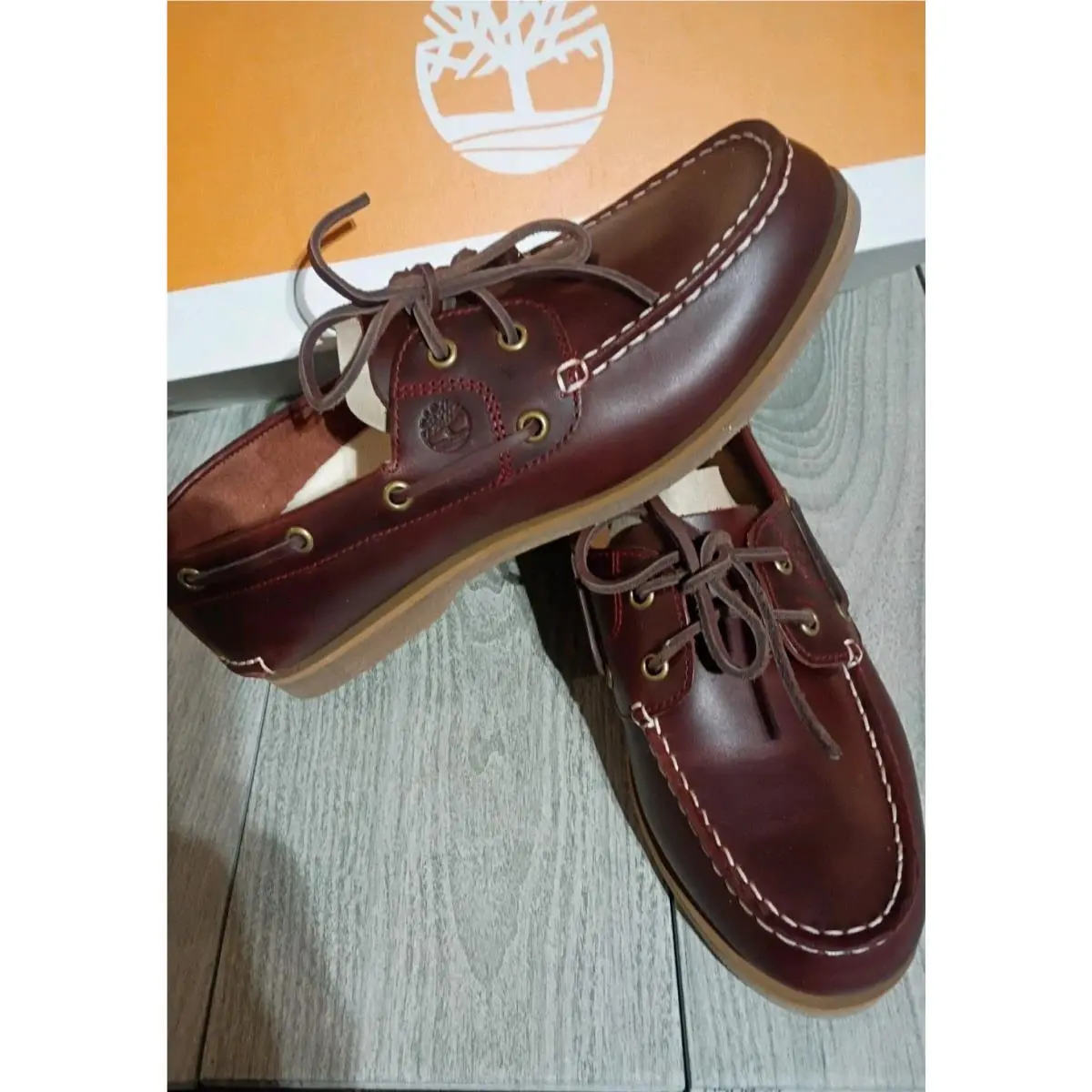 Women`s Timberland Premium Classic Boat Shoe Burgandy Sz 9.5