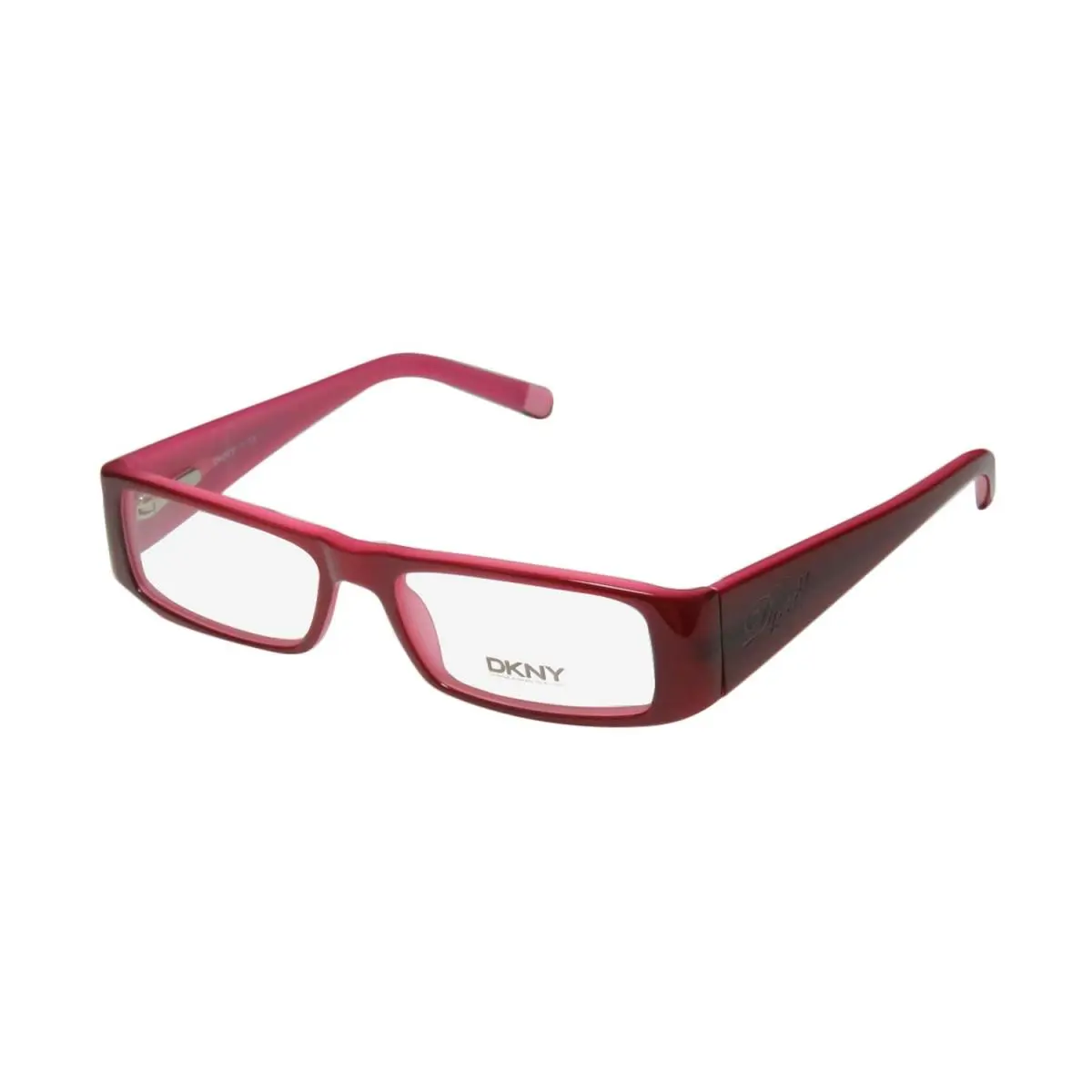 Dkny 4574 Eyeglass Frame Red Plastic Rectangular 3328 51-16-135 Womens