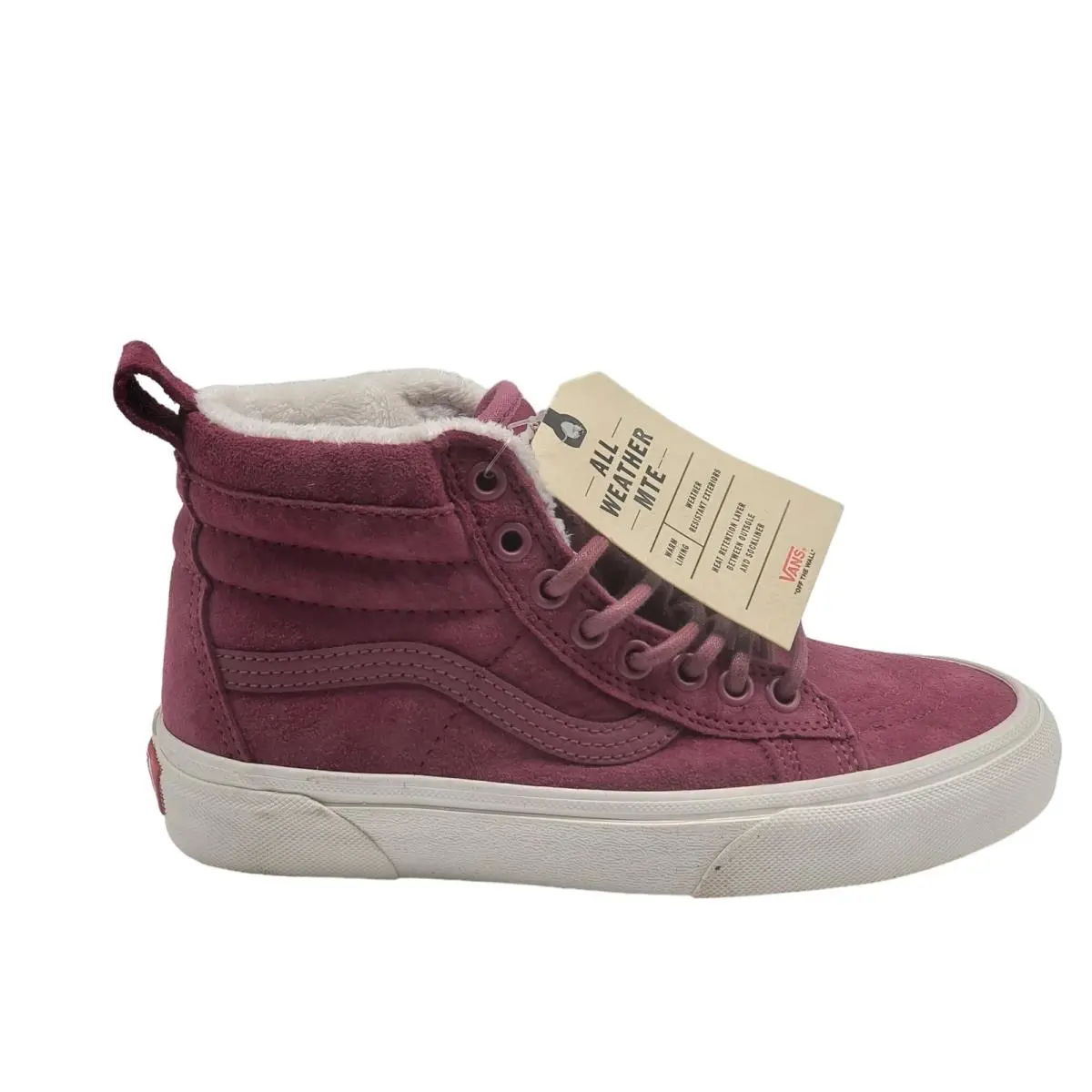 Vans Sk8-Hi Mte Suede Dry Rose Marshmallow Womens 5 VN0A33TXUC4