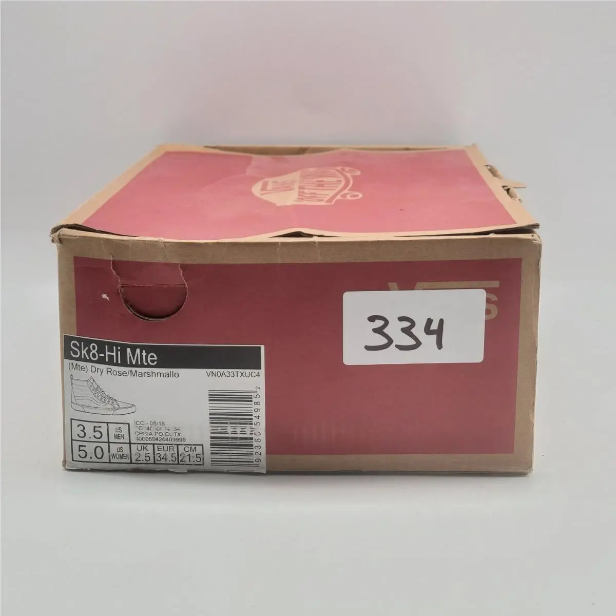 Vans shoes - VANS Sk8-Hi Mte - Mte - VN0A33TXUC4 - Dry Rose / Marshmallow 8