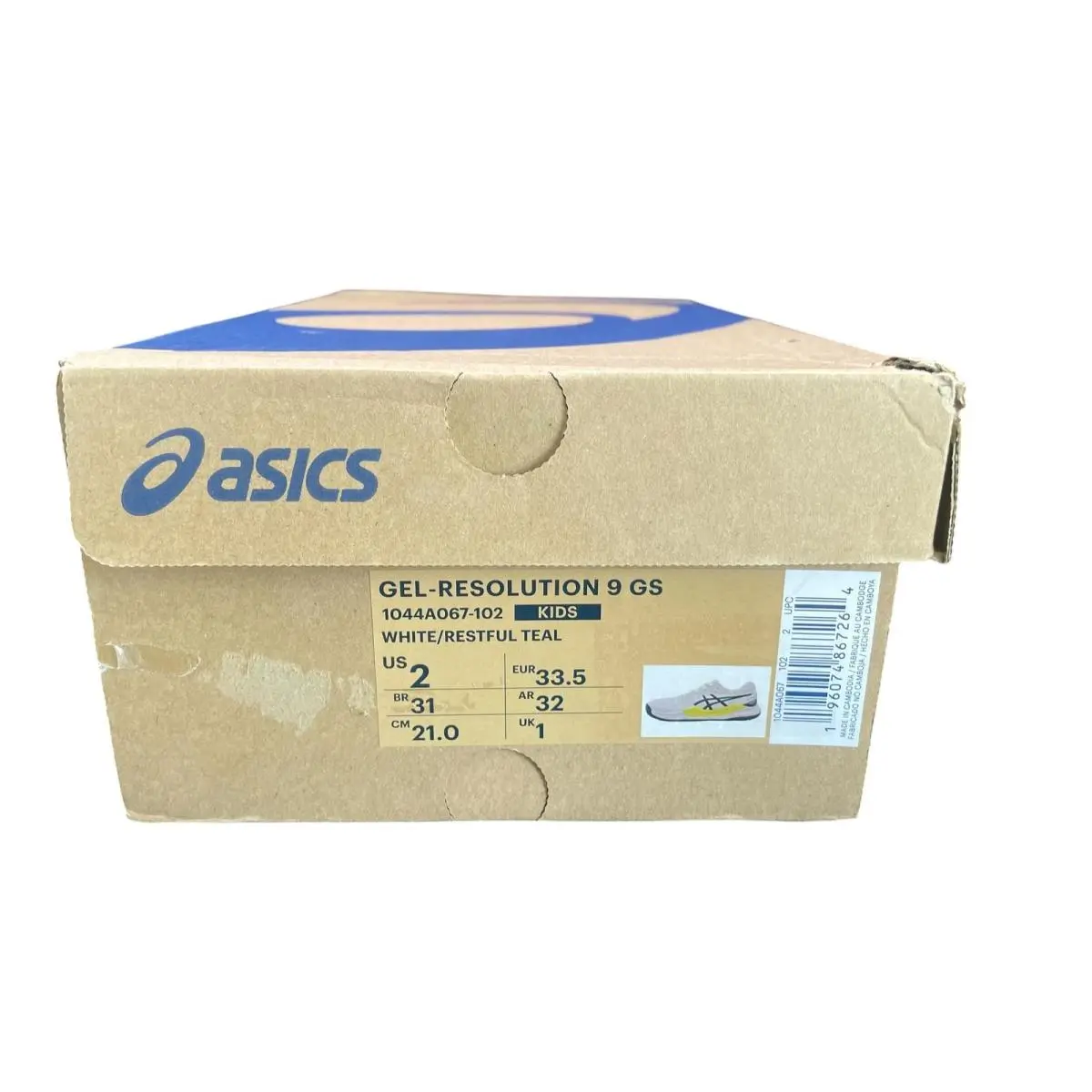 Asics shoes - Gel-Resolution 9 GS - 1044A067102 - White (UPC: 196074867264) 7