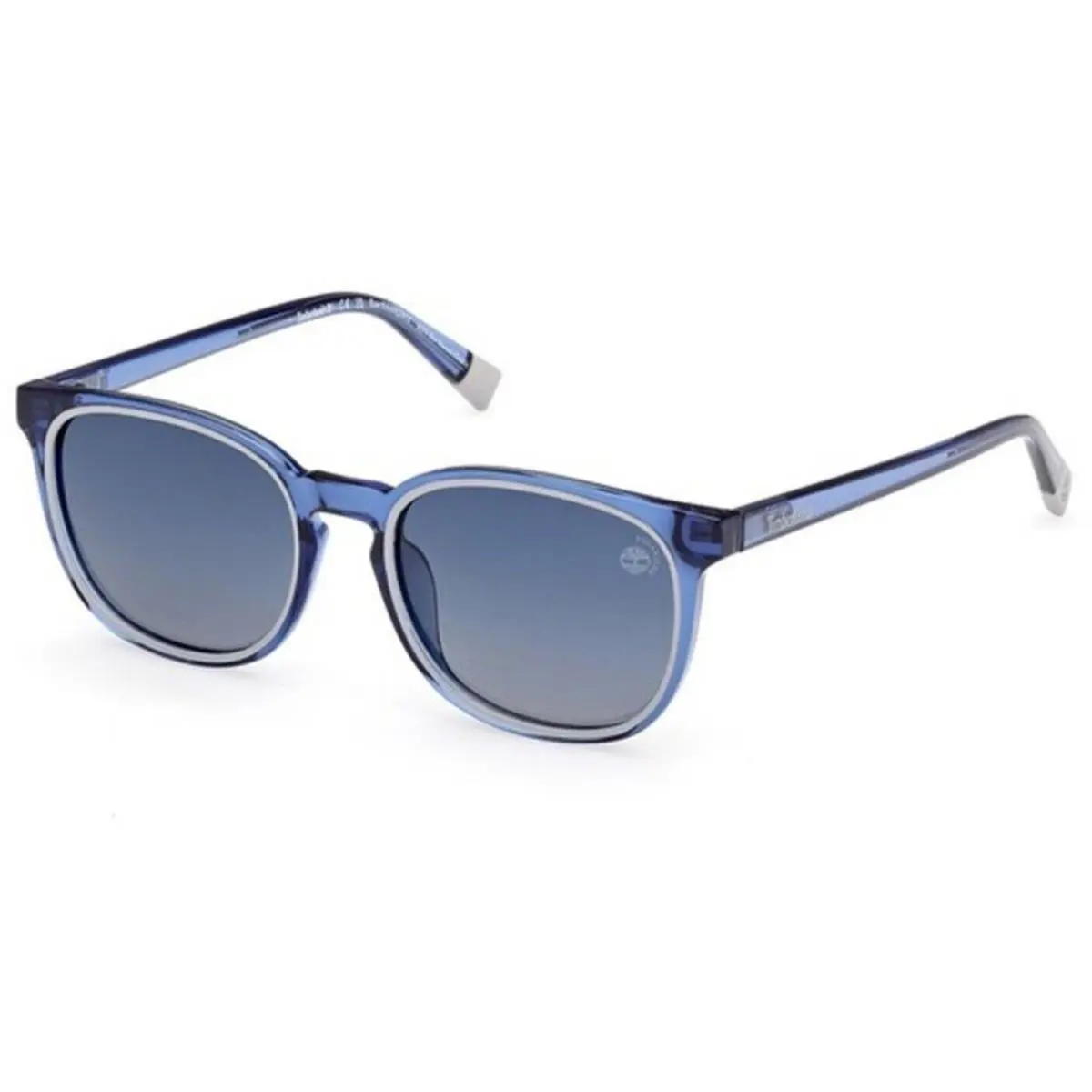 Timberland Kid`s Sunglasses Shiny Blue Acetate Square Full Rim TB00046 5090D