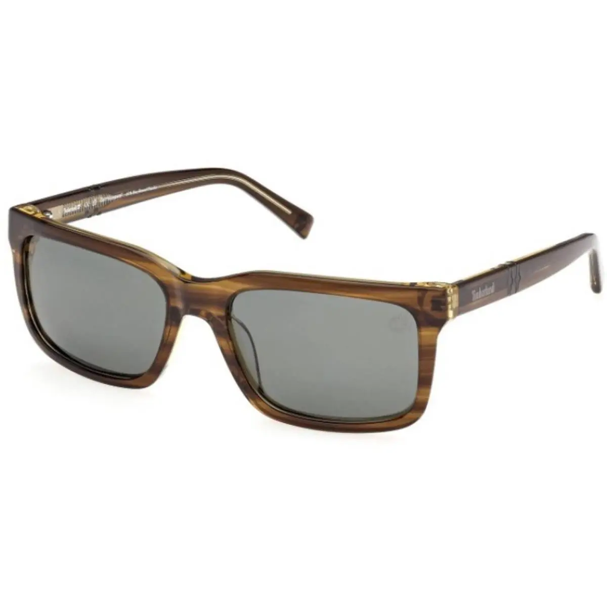 Timberland Men`s Sunglasses Shiny Light Green Rectangular Frame TB00021 5793R