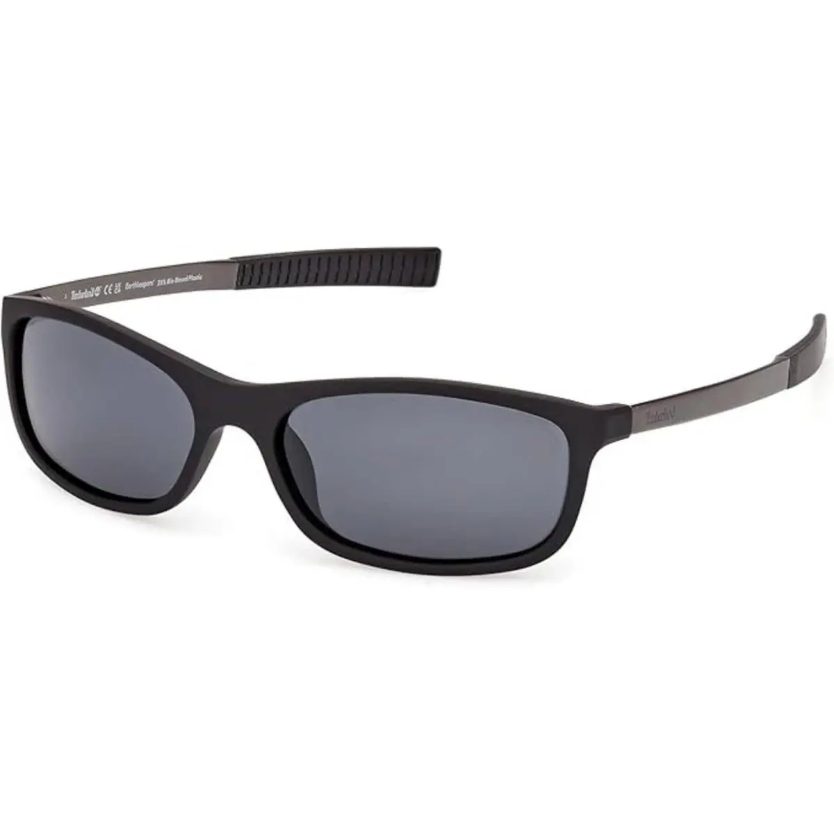 Timberland Men`s Sunglasses Matte Black Rectangular Shape Frame TB00062-H 6002D
