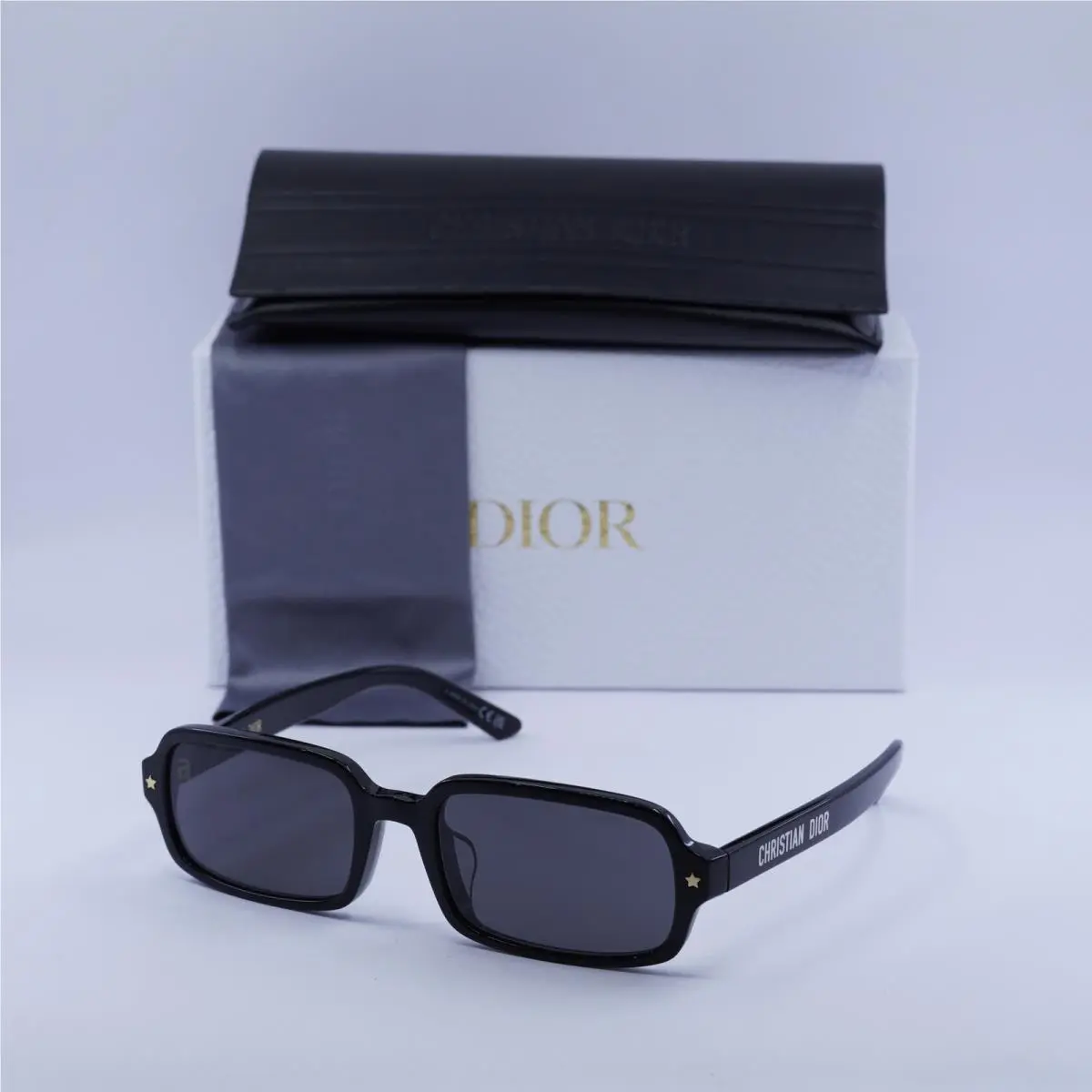 Dior Diorpacific S3F 10A0 Shiny Black/grey 55-19-140 Sunglasses