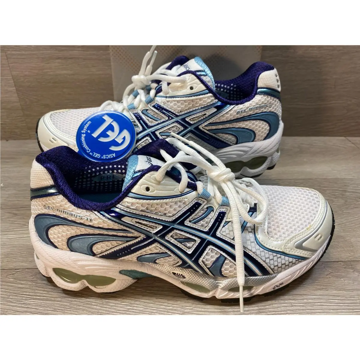 Asics shoes - ASICS GEL-Nimbus - T991N - White, Manufacturer: White, Titanium, Marigold 12