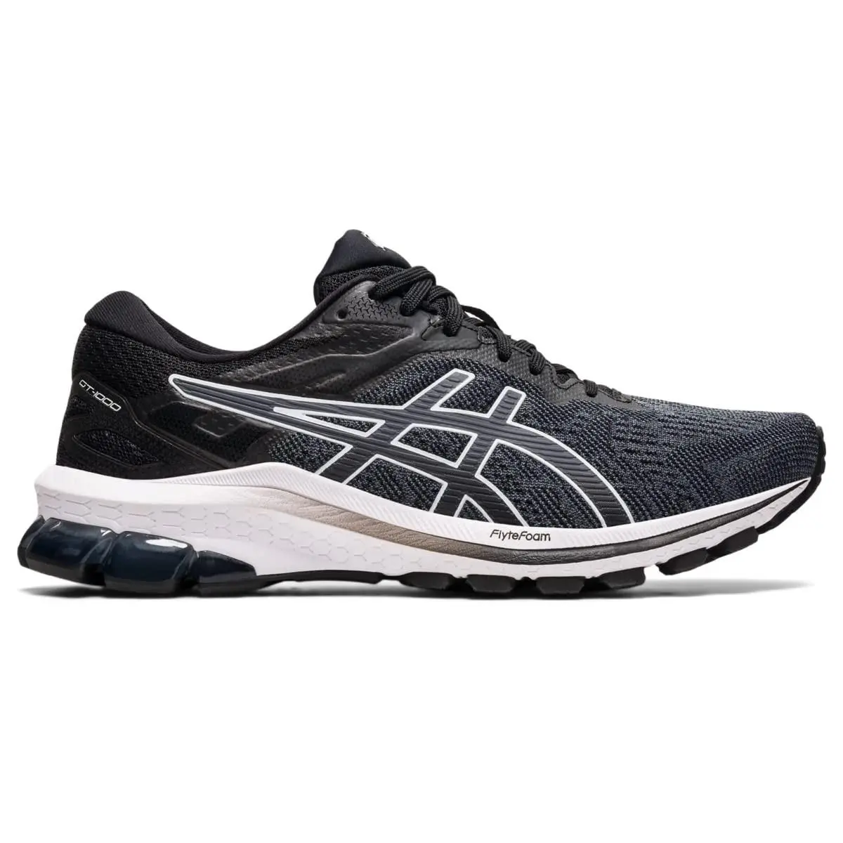 Asics Women`s GT-1000 10 Running Shoes 6.5 US Black/white