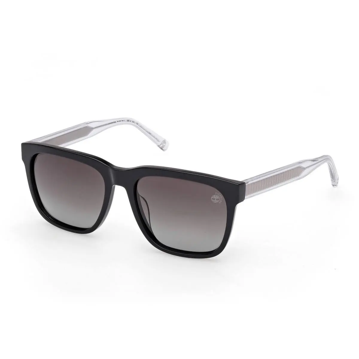 Timberland Men`s Sunglasses Shiny Black Plastic Square Full Rim TB00059 5601D
